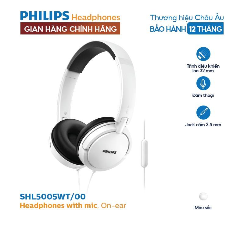 Tai nghe Philips SHL5005WT, Màu trắng - Hàng nhập khẩu