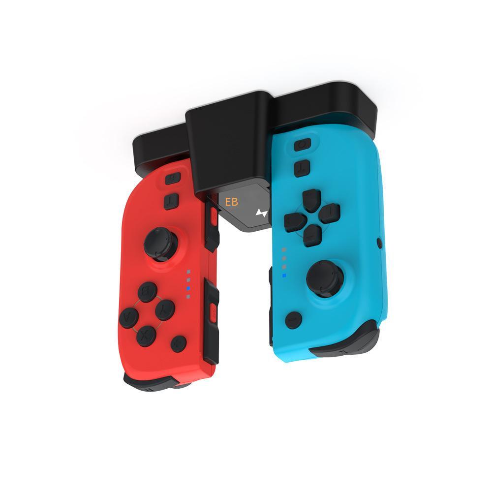 Phong cách mới nhất Tay cầm Bluetooth không dây chuyển đổi trái và phải + Tay cầm nhỏ NS OLED sạc đôi tay cầm j-con Bộ đế sạc