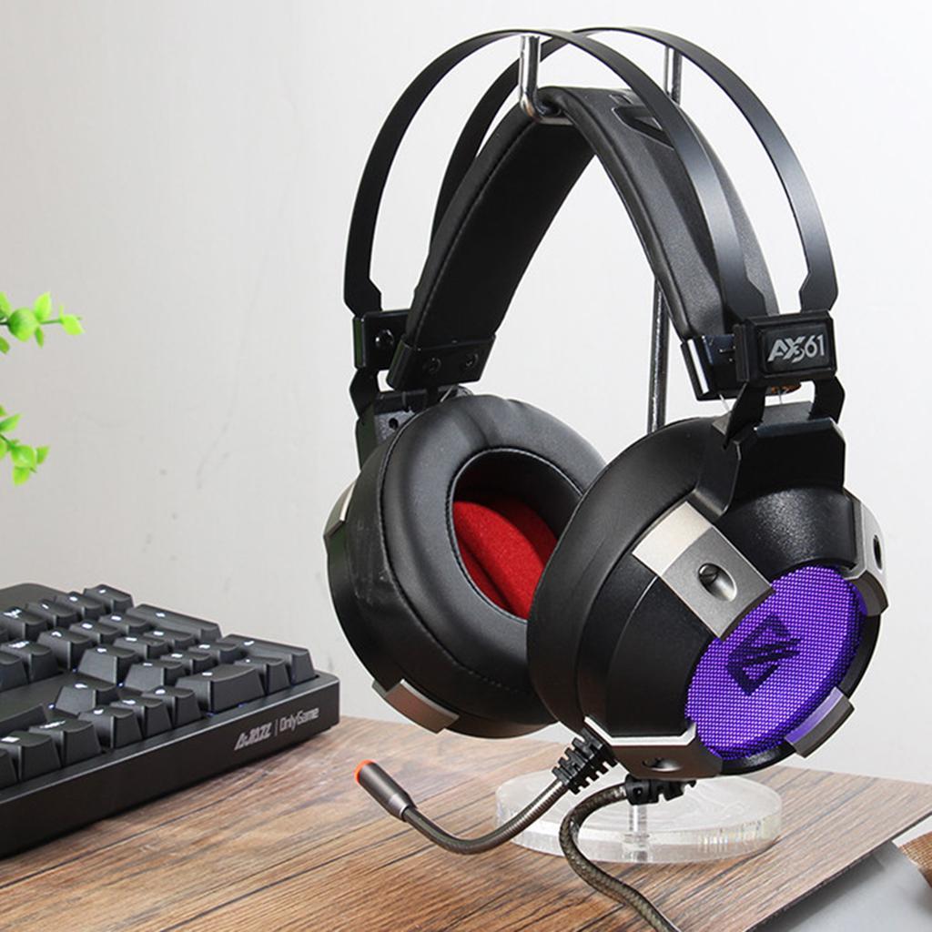 Stereo Wired Gaming Headsets Headphone with Mic Noise Cancelling for PC Computer