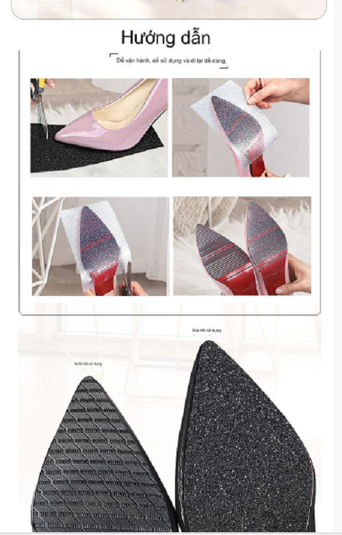 Cuộn dán đế giày dép PVC trong suốt chống trơn trượt Shoe Sole Stickers 3M