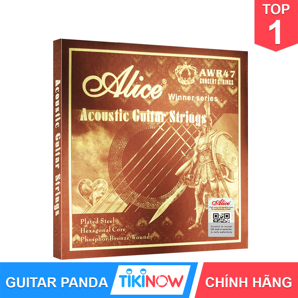 Dây Đàn Guitar Acoustic Cao Cấp Alice AWR47 GUITAR PANDA