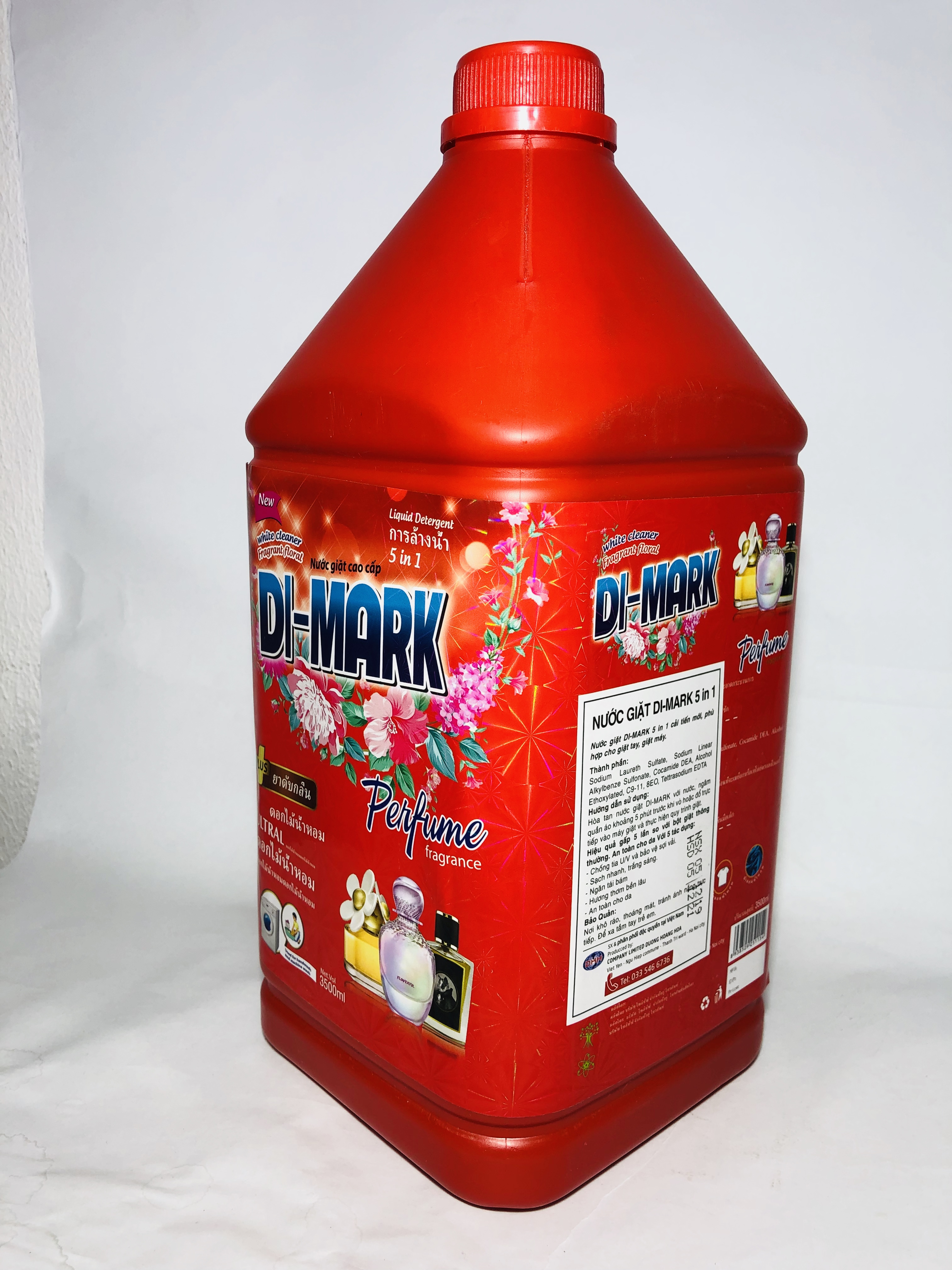 Nước Giặt Xả DI-MARK đỏ vuông 3.5l