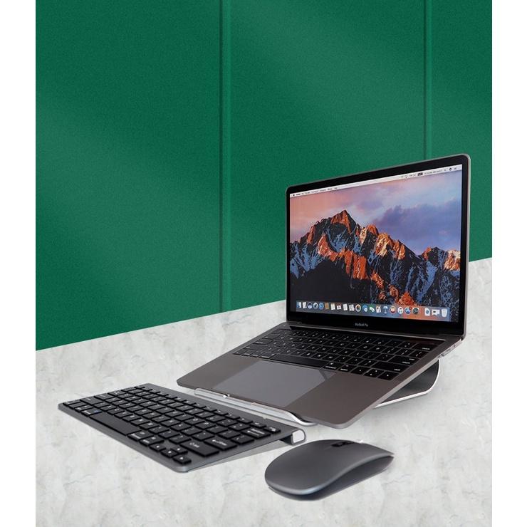 Đế tản nhiệt laptop, macbook bằng tấm hợp kim nhôm nguyên miếng chắc chắn