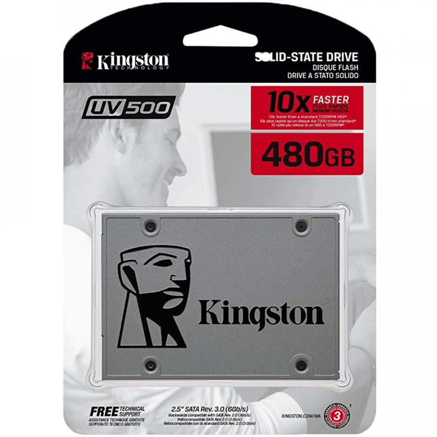 Ổ cứng SSD Kingston UV500 3D-NAND SATA III 480GB SUV500/480G - Hàng Chính Hãng