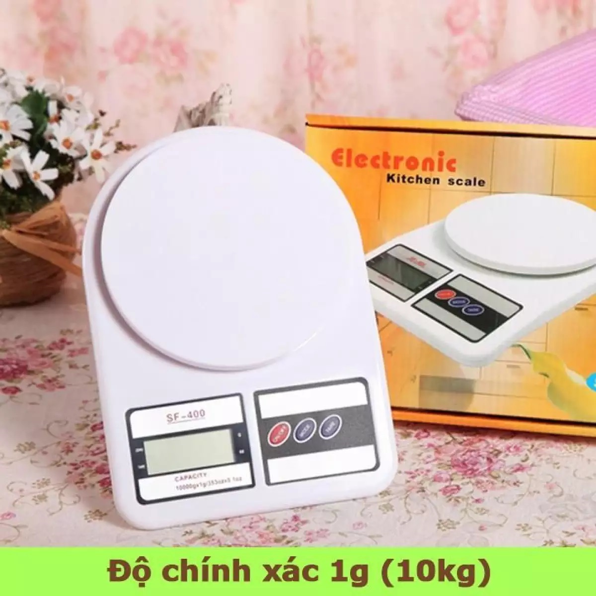 Cân tiểu ly điện tử  mini 5kg 7kg 10kg cầm tay đồ gia dụng nhà bếp SF400-10kg