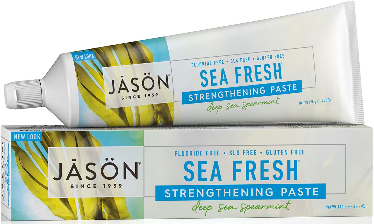 Kem đánh răng cho răng chắc khỏe JASON SEA FRESH STRENGTHENING TOOTHPASTE DEEP SEA SPEARMINT