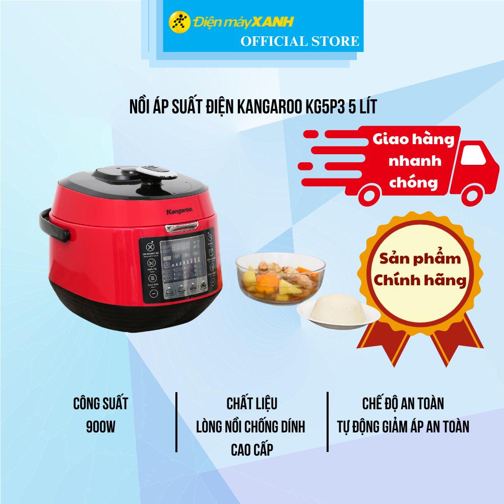 Nồi áp suất điện Kangaroo KG5P3 5 lít - Hàng Chính Hãng
