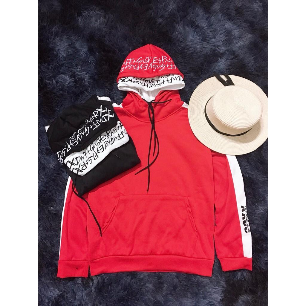 Áo hoodie unisex nón in chữ chất nỉ bông mòng. Áo khoác hoodie. Có ảnh thật trải sàn