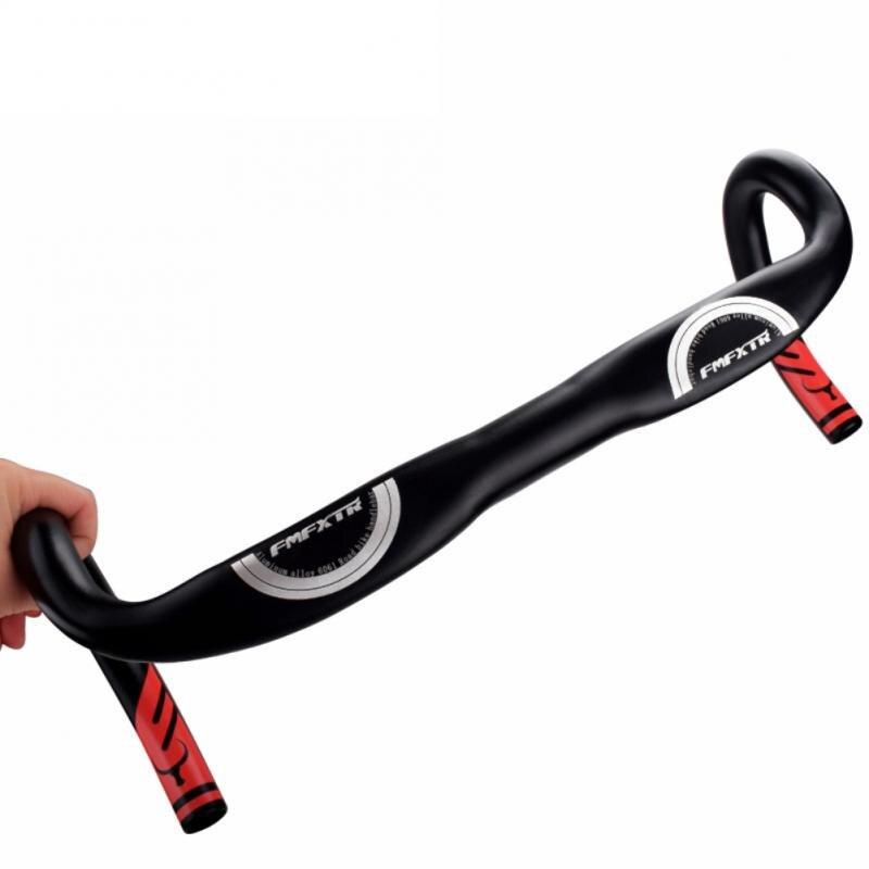 FMFXTR Bike Bent Handlebar Racing Windbreaker MTB Road Bicycle Aluminium Handlebar Folding Deadbike Bent Handlebar Bicycle Parts