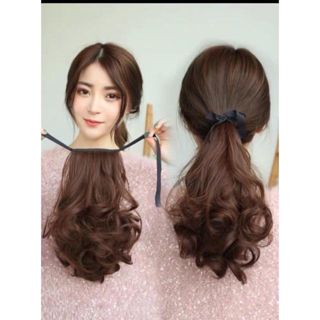 Tóc giả cột ngắn️ 50k️tóc cao cấp- ảnh thật