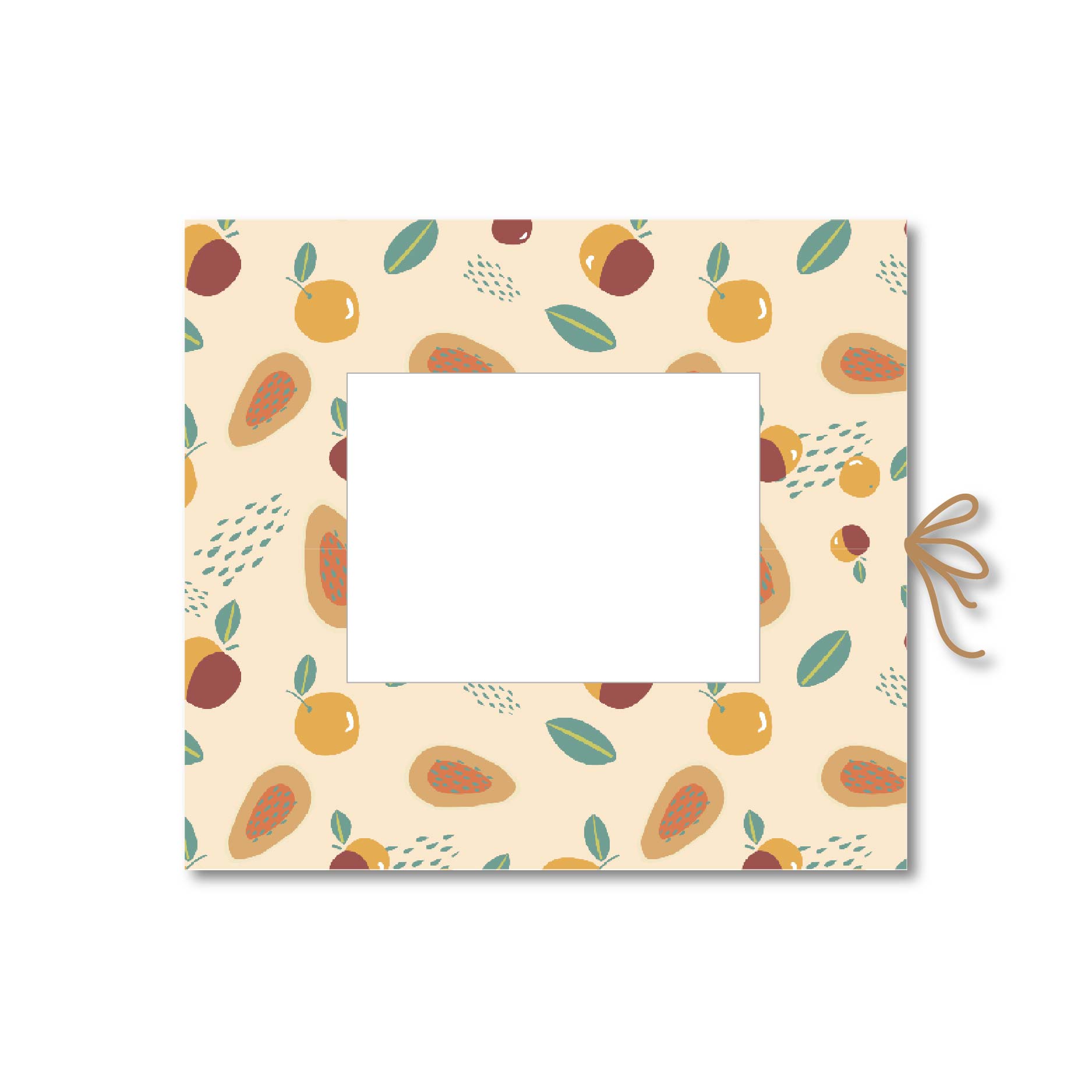 Sổ tay dán ảnh - Crabit Notebuck - Ruột mix dot và trơn - Apricot (19x21cm)