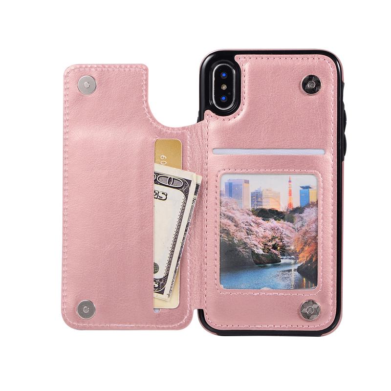 Ốp Lưng Da Có Ngăn Đựng Thẻ Cho Iphone 11 Pro Xs Max Xr I8 I7 I6 Plus Se2020