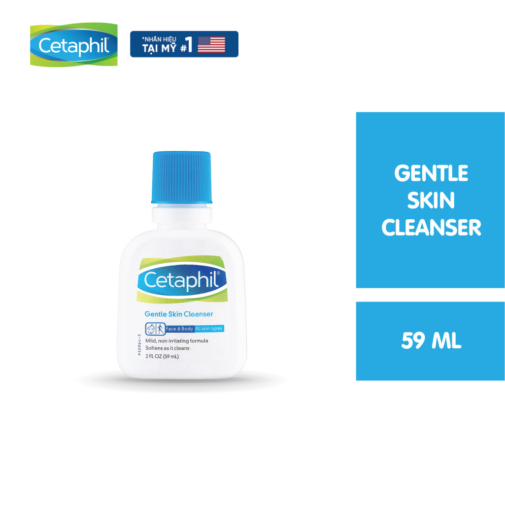 Sữa rửa mặt làm sạch dịu lành không xà phòng Cetaphil Gentle Skin Cleanser 59ml