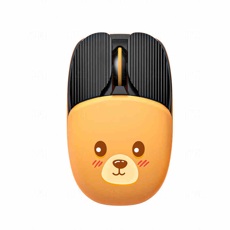 Chuột không dây A10 thiết kế nhỏ gọn in hình thú cưng dễ thương kết nối bằng Bluetooth và chip USB tiện lợi dùng cho văn phòng, chơi game - Hàng Chính Hãng