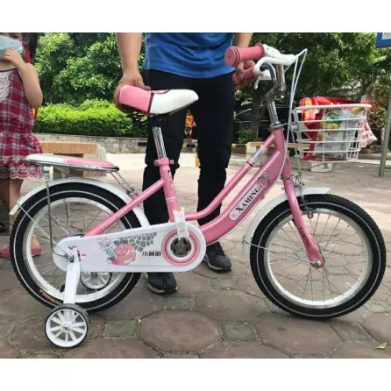 Xe đạp trẻ em Xaming Nữ mẫu mới đủ size 12-14-16-18 20 inch