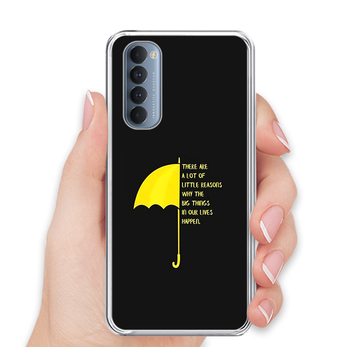 Ốp lưng điện thoại OPPO RENO4 PRO - Silicone dẻo - 0483 Umbrella - Hàng Chính Hãng