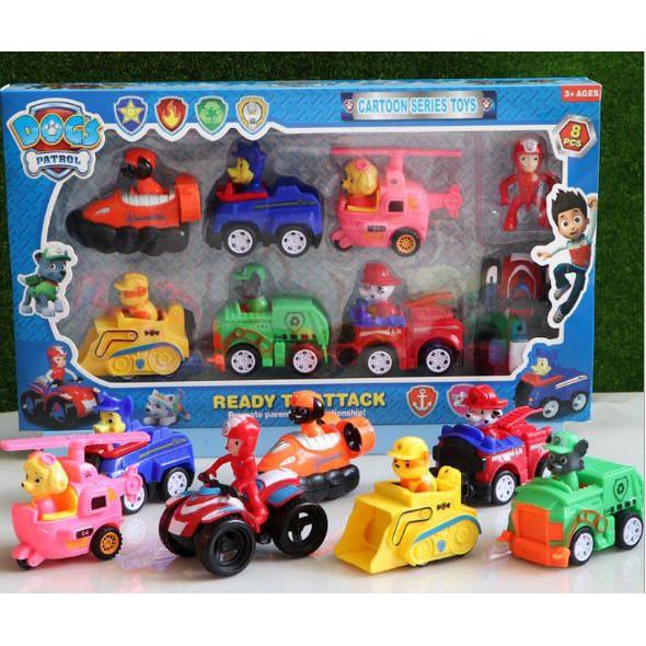 Chó cứu hộ Paw Patrol A8, A9, A11, mô hình 6 con, 7 con, 8 con, 9 con đồ chơi cho các bé