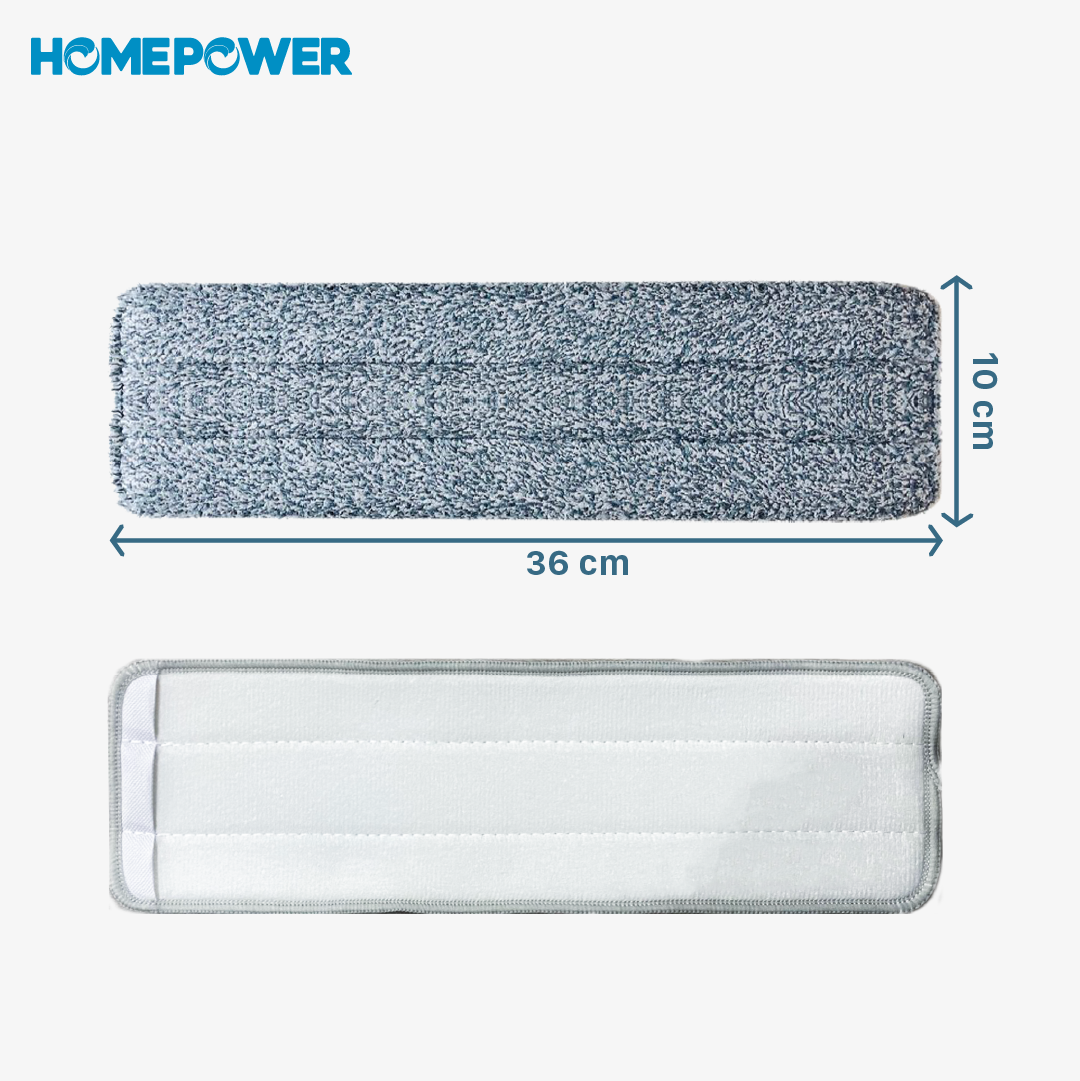 Miếng lau nhà sợi Microfiber cao cấp 36x10 cm - Bông lau thay thế cho cây lau nhà Homepower CS-02