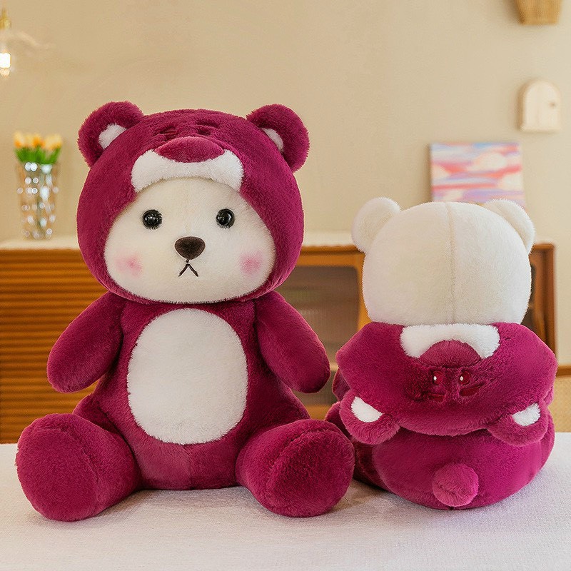 Gấu Bông Teddy Lena Mũ Lotso 35cm - 60cm Cao Cấp