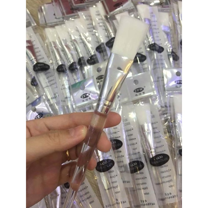 Combo 12 Cọ quét mặt nạ cán trong chắc chắn dùng trong spa