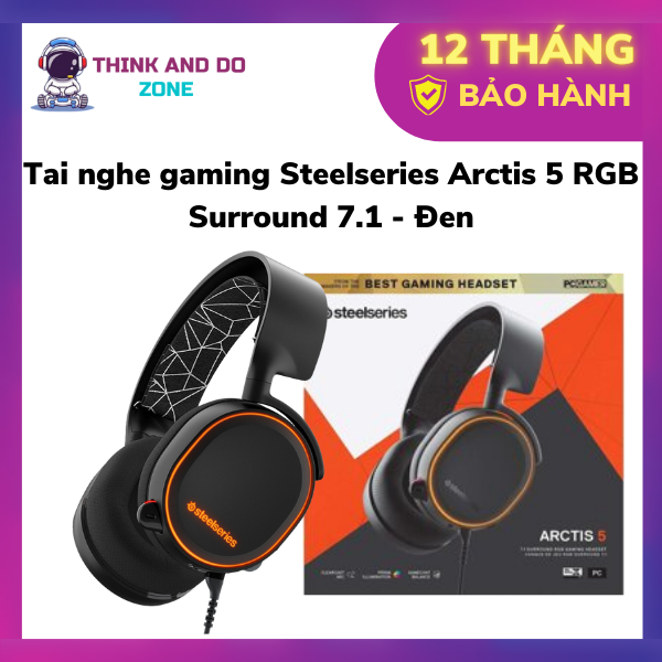 Tai nghe gaming Steelseries Arctis 5 RGB Surround 7.1 Chính hãng