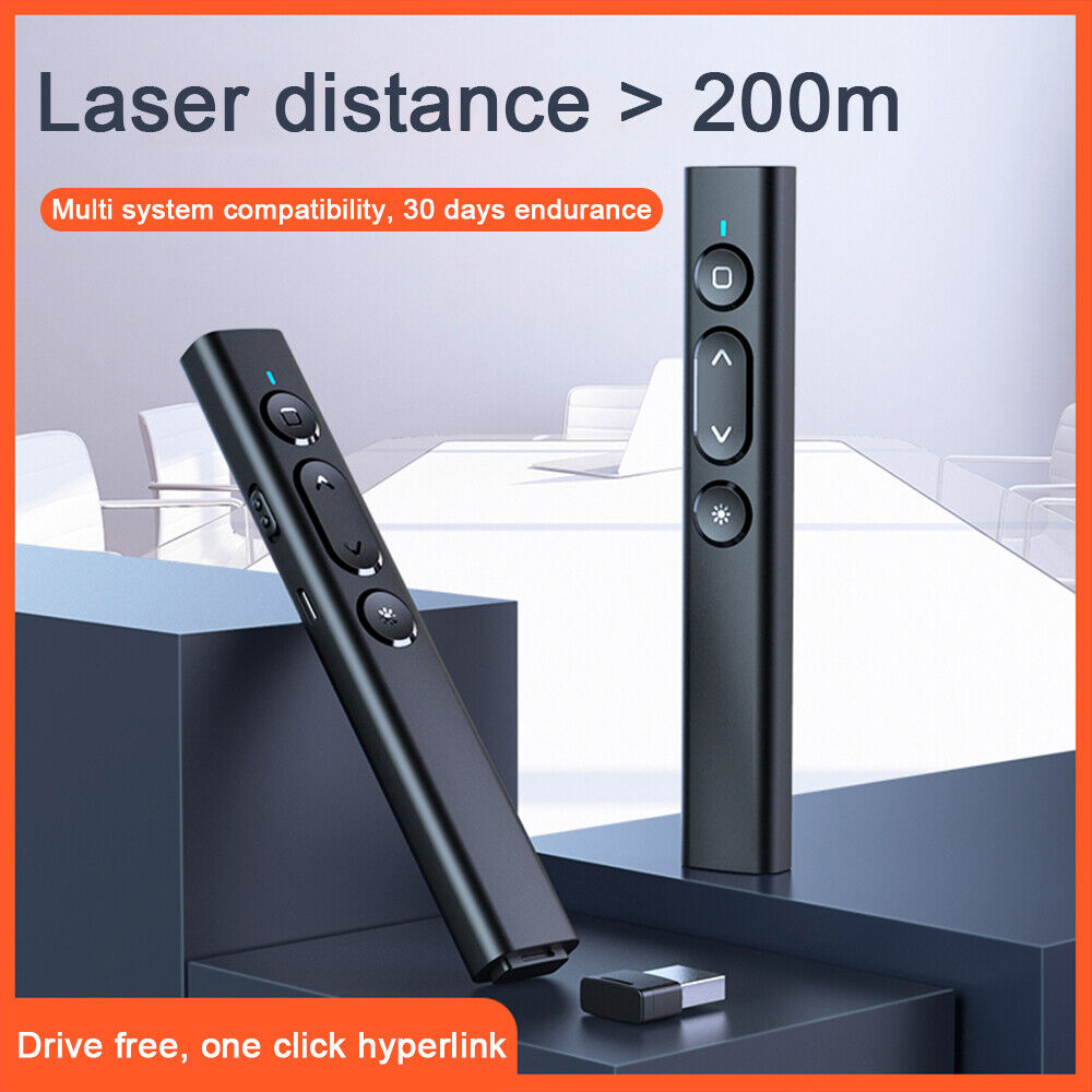Bút trình chiếu Laser không dây chính hãng Ugreen 50654 cao cấp (Led đỏ, chiếu xa 200M) hàng chính hãng