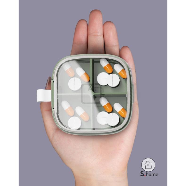 Hộp đựng đồ mini nhiều ngăn hộp lưu trữ đồ dùng cá nhân nhỏ gọn tiện lợi mang đi du lịch chống ẩm mốc