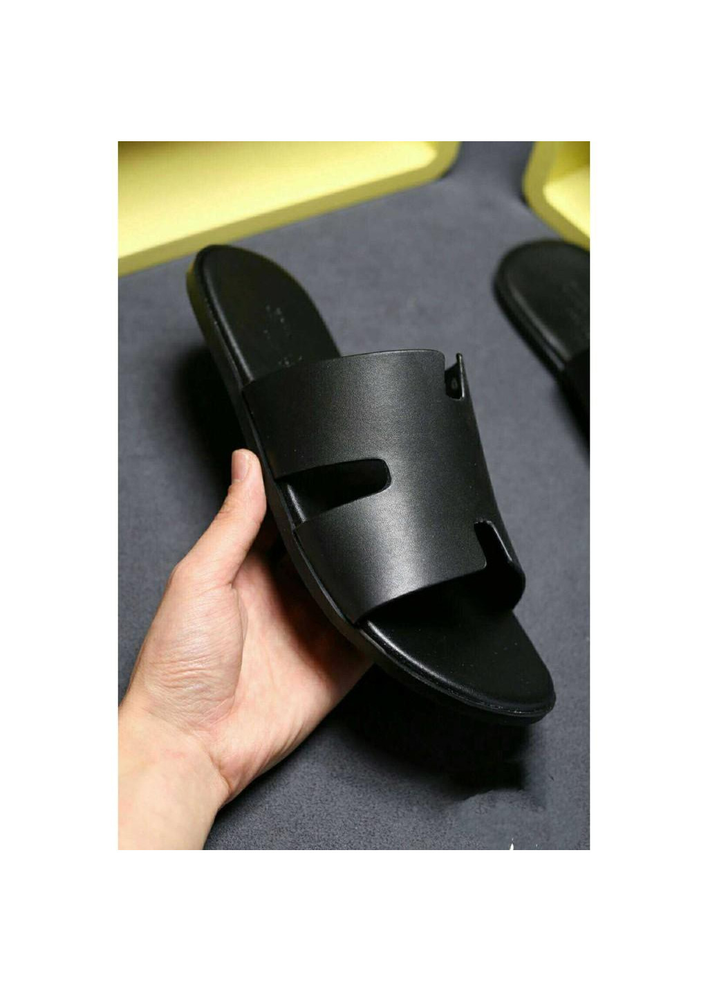 Dép da đế đúc cao su thời trang