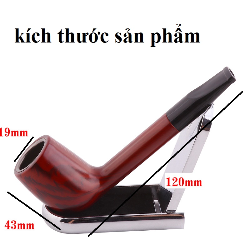 Tẩu thuốc nhựa dẻo sang trọng giả vân gỗ cực đẹp