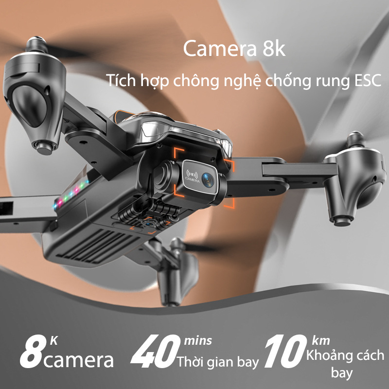 Máy Bay Điều Khiển Từ Xa 4 Cánh Drone P11 Pro Max - Flycam Mini Giá Rẻ Camera Kép Cảm Biến Tránh Vật Cản, Thời Gian Bay 25 Phút - Play camera -HÀNG CHÍNH HÃNG