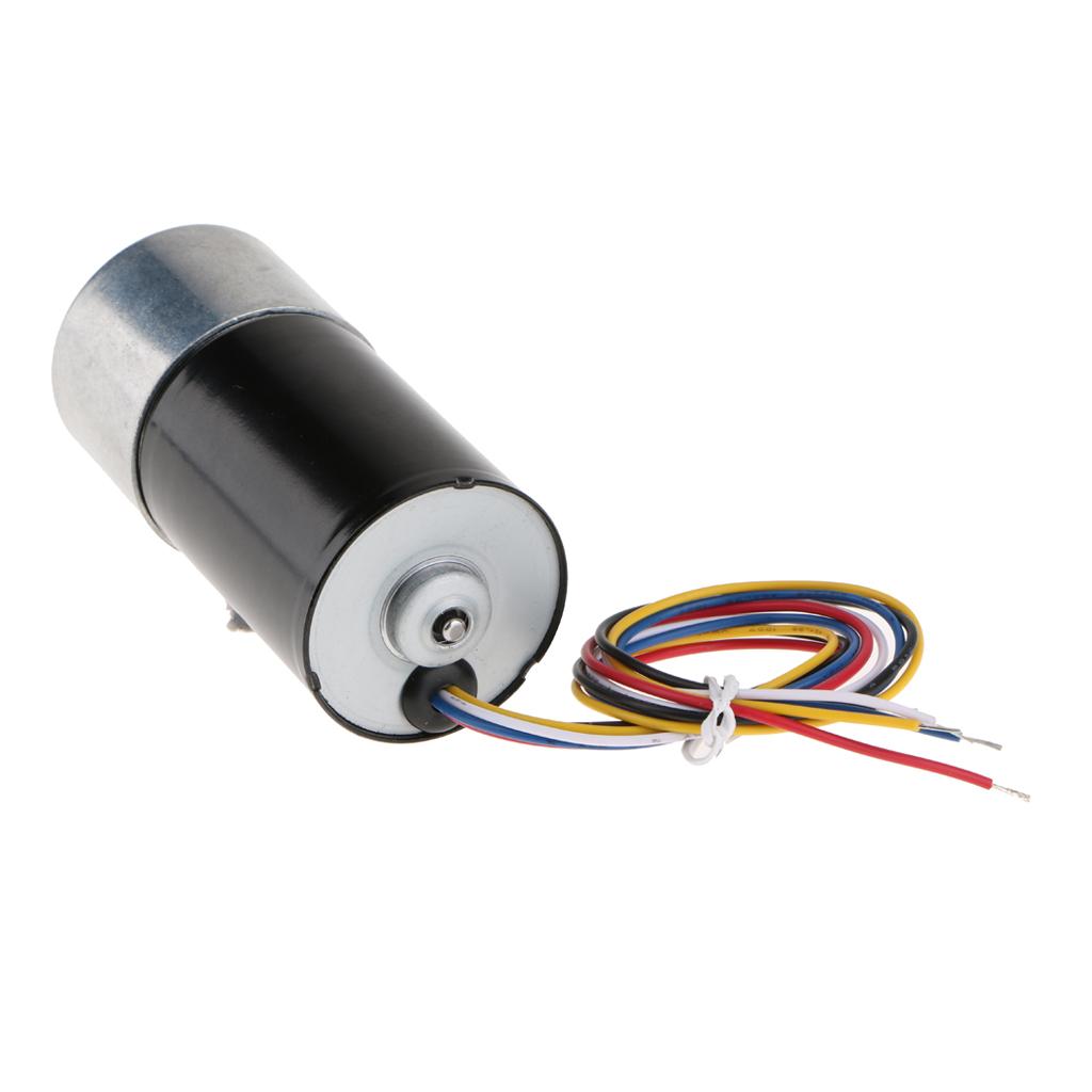 DC 12V 5 Wired High Torque Brushless DC Motor Speed Reduction Electrics 36mm