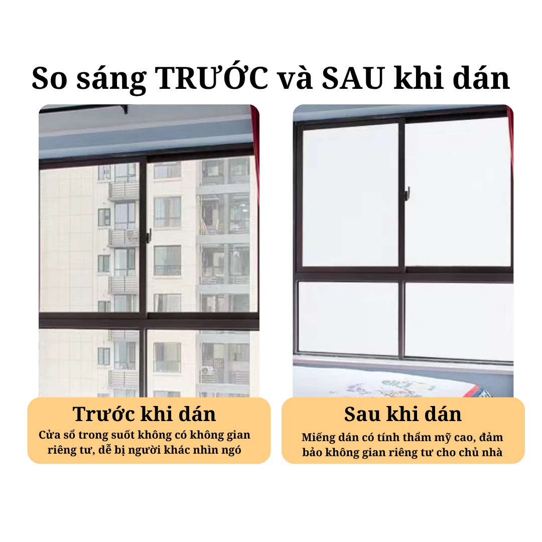 Miếng dán kính chống tia UV - miếng dán tĩnh điện - Trắng đục 1 phần -  trắng đục toàn phần -  đen nhám - hoa mẫu đơn mờ đục