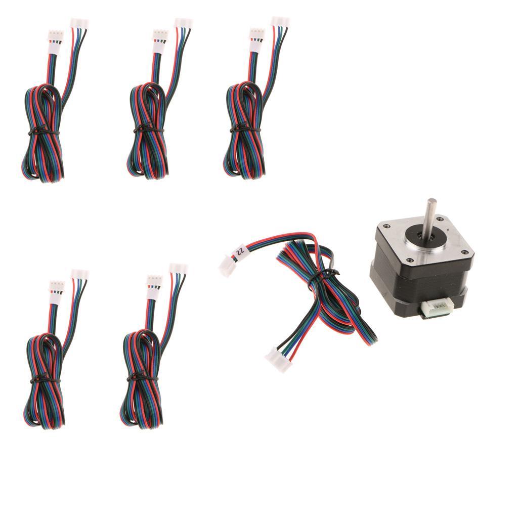 3D Printer Nema17 Stepper Motor 78Oz-in 40mm 1.8A +Extended Cable Lead Wires