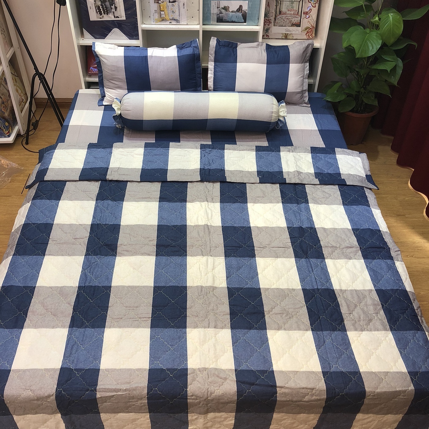 Bộ Chăn Ga Gối Hè Thu 5 Món CH29