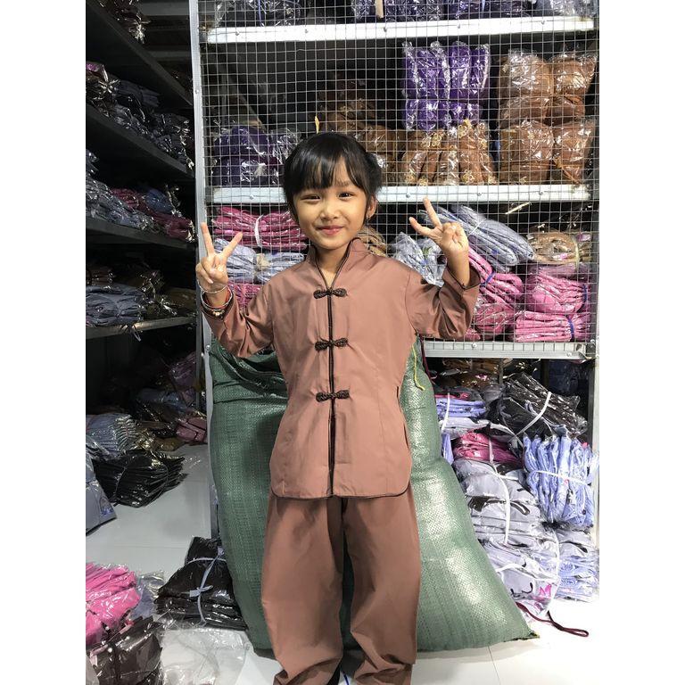 ĐỒ LAM ĐI CHÙA # ĐỒ ĐI CHÙA # PHÁP PHỤC PHẬT GIÁO #Sẩm tàu thêu sen