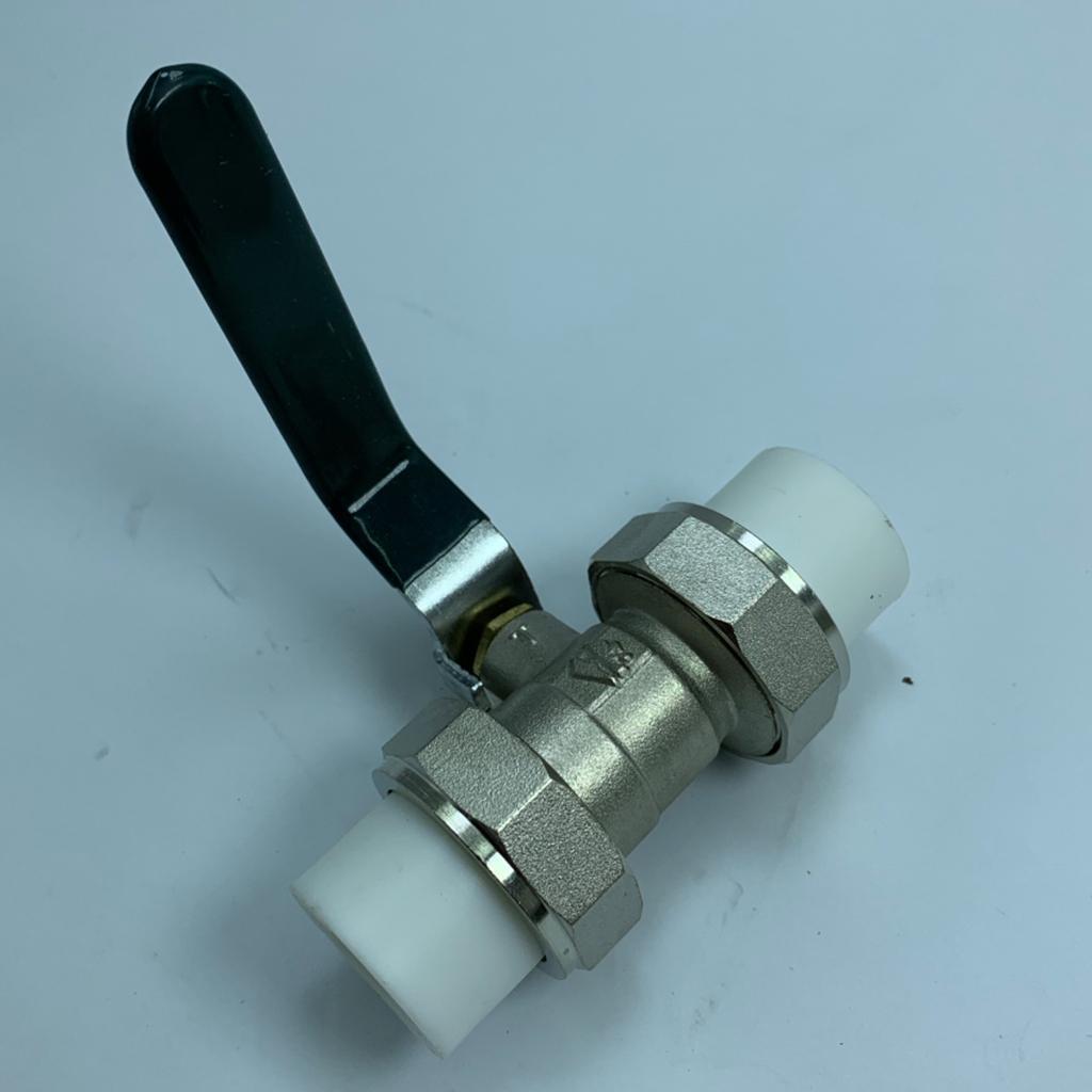 Copper Valve Double Head Live Joint PPR Iron Ball Valve Connector Fittings