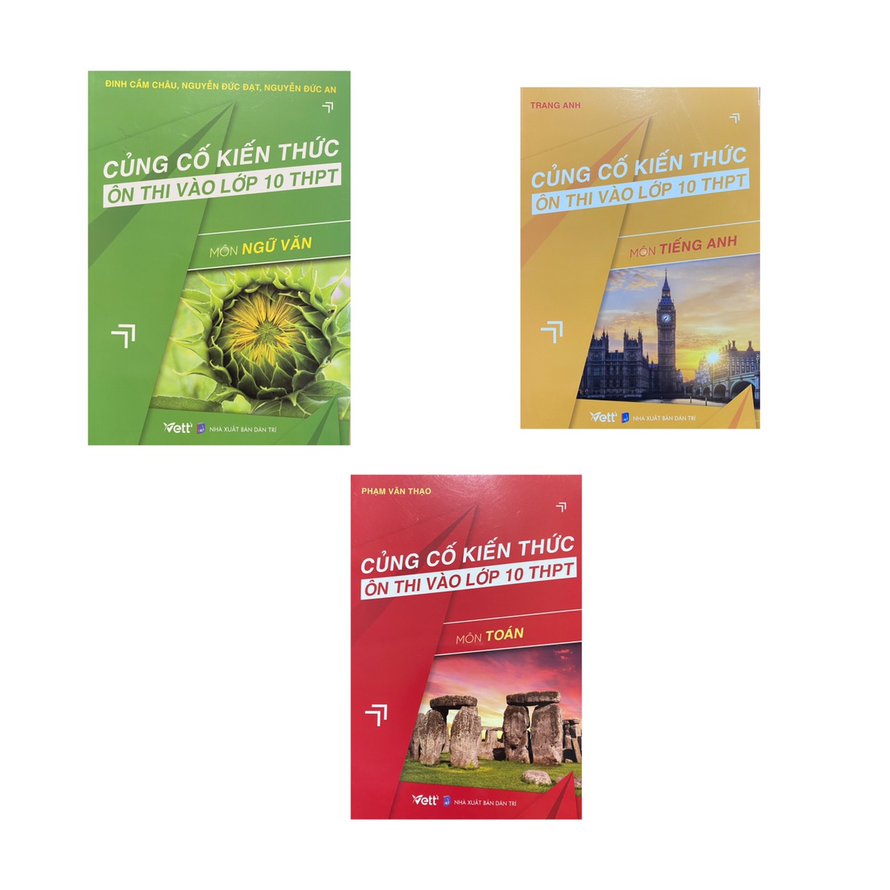 Combo củng cố kiến thức ôn thi vào lớp 10 THPT môn Ngữ Văn + Toán + Tiếng Anh