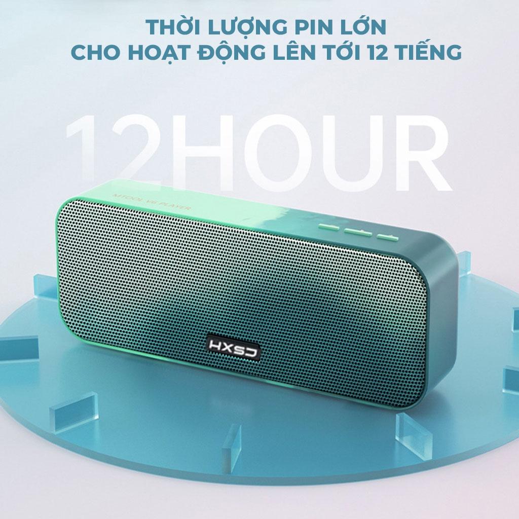 Loa bluetooth HXSJ V6 Bản Mở Rộng Hỗ Trợ Kết Nối Bluetooth 5.0, Thẻ Nhớ, USB, Công suất 2 loa 10W Nhiều Màu Sắc - Hàng Chính Hãng