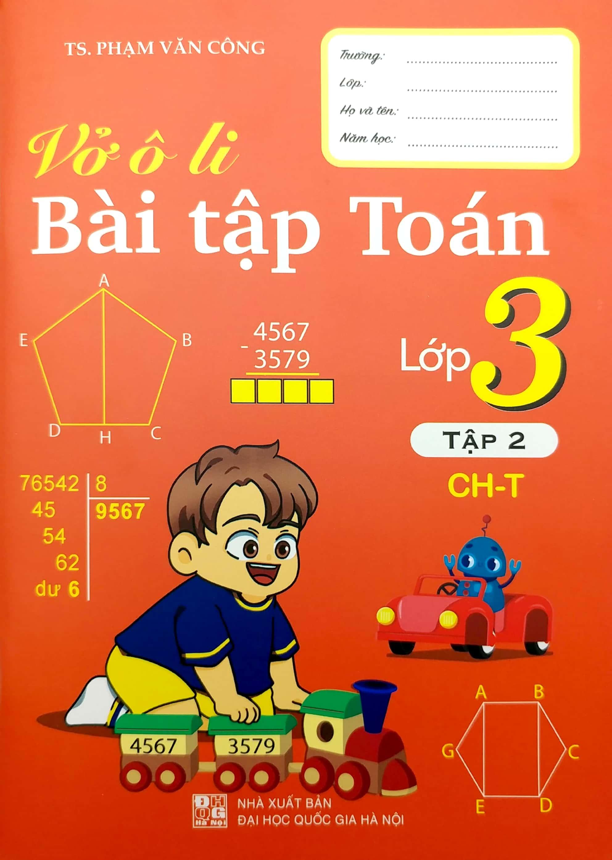 Vở Ô Li Bài Tập Toán Lớp 3 - Tập 2