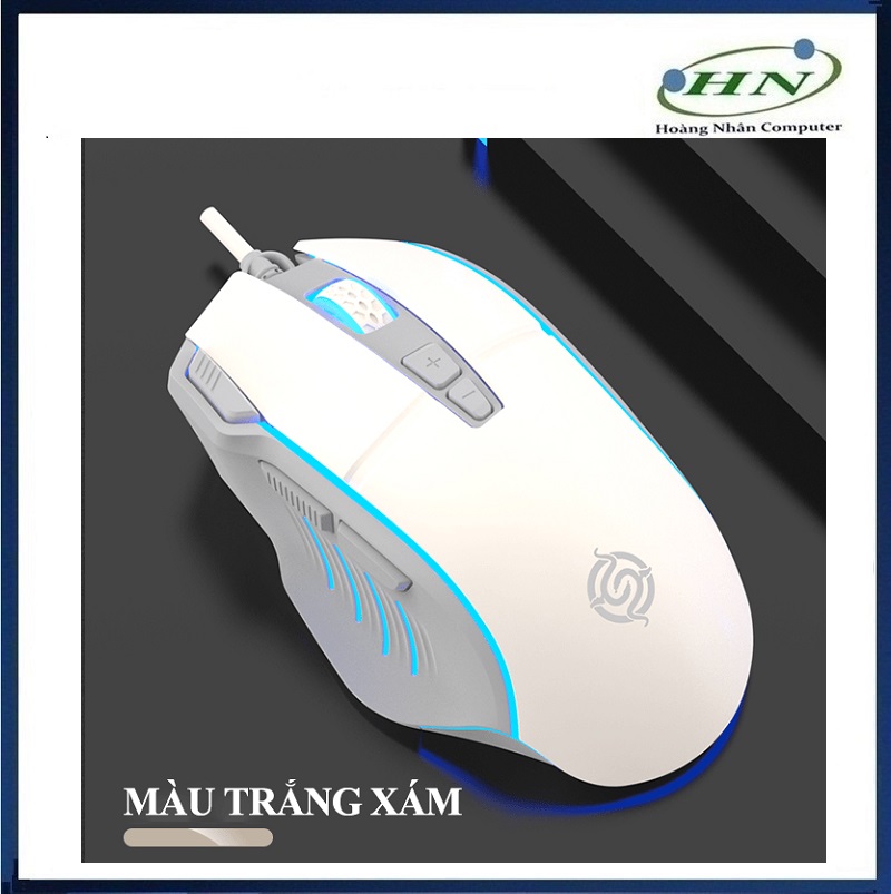 Chuột chơi game có dây K-snake Q6 có đèn led tự động đổi màu với 4 mức độ DPI lên đến 7200 dành cho game thủ - HN