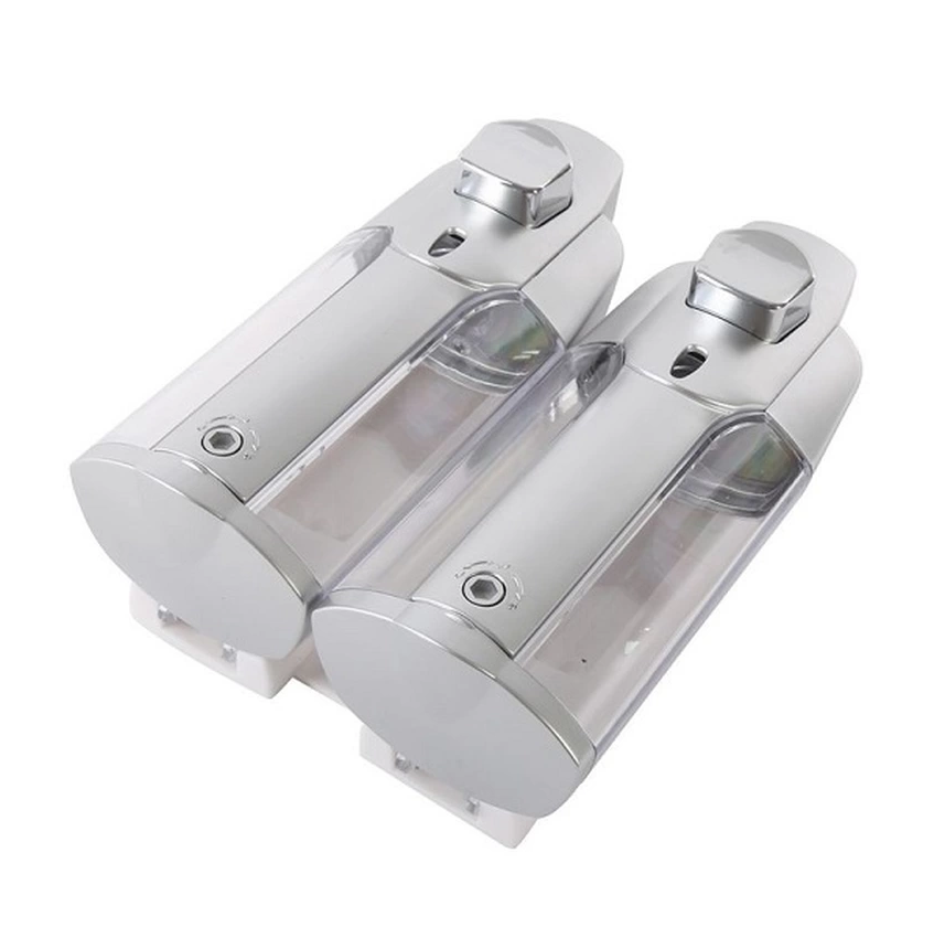 Hộp đôi đựng nước rửa tay xà phòng treo tường giá gắn đôi x 330ml