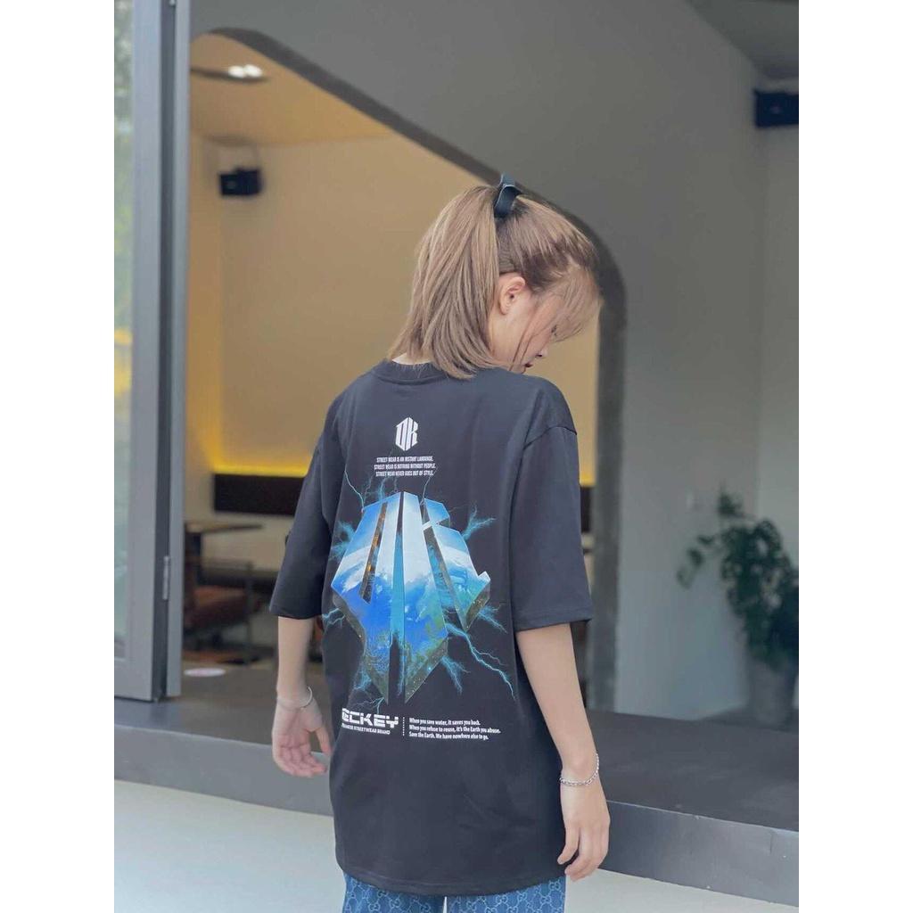 Áo Thun Cotton Unisex Nam Nữ Form Rộng DECKEY THE EARTH