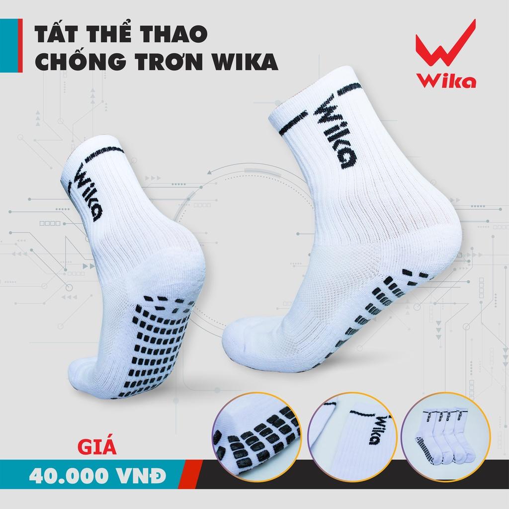 Tất Đá Bóng Chống Trơn Wika Chính Hãng Chất Cotton Co Giãn Tốt, Thấm Hút Mồ Hôi, Thoải Mái Khi Sử Dụ