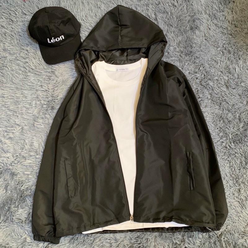 Áo Khoác Dù màu trơn, Áo Khoác Dù unisex form dễ mặc