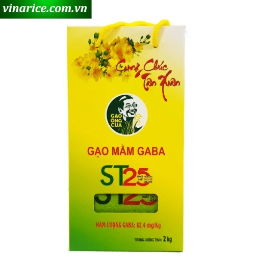 Gạo Mầm Gaba ST25 Ông Cua (chính hãng) mềm cơm dễ ăn tốt cho người lớn tuổi, tiểu đường, tim mạch