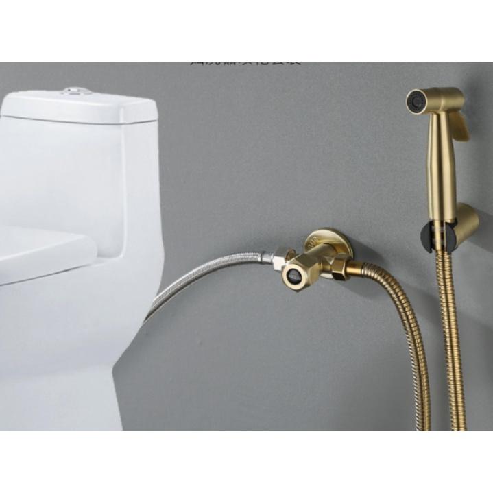 Vòi xịt nhà vệ sinh cao cấp màu vàng Inox 304