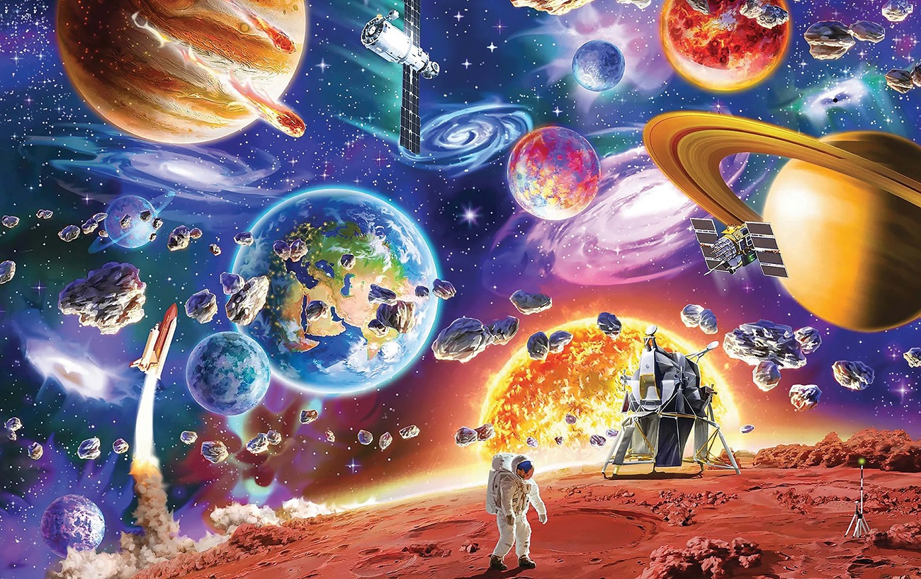 Bộ Tranh Xếp Hình Minh Châu 1000 Mảnh – Space Travel