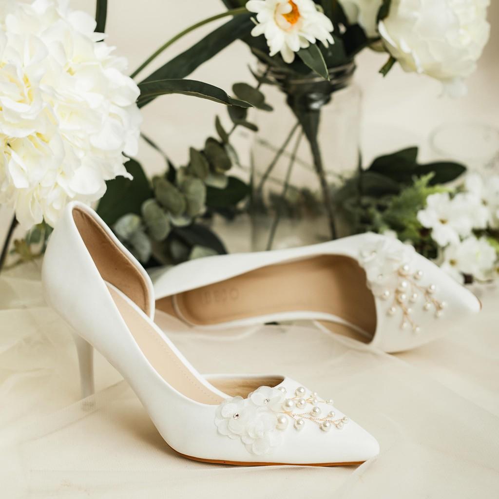 GIÀY CƯỚI - GIÀY CÔ DÂU BEJO H51 3HOA,CÀNH NGỌC - WEDDING SHOES