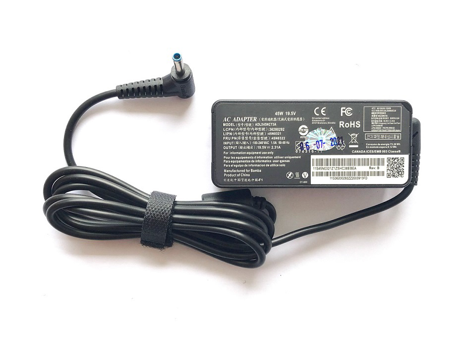 Adapter Sạc Laptop Dành Cho HP 45W 19.5V 2.31A Đầu Tròn Nhỏ 4.5mm Kim Giữa