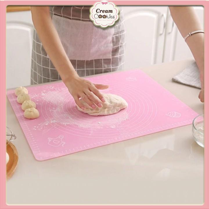 Tấm lót nhào bột/Thảm lót nướng, nhào bột, cán bột bằng silicon 45*65cm-50*40cm-40*30cm